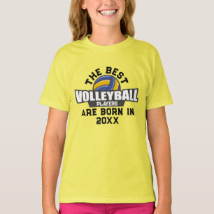 Geburtsjahr des benutzerdefinierten Volleyballs T-Shirt