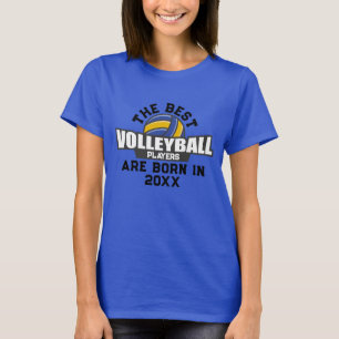 Geburtsjahr des benutzerdefinierten Volleyballs T-Shirt