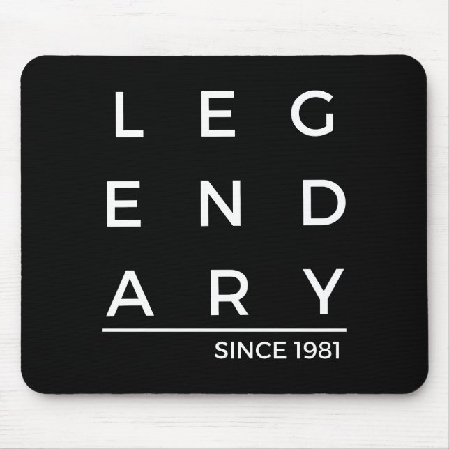 Geburtsjahr Legendär seit 1981 Mousepad (Vorne)