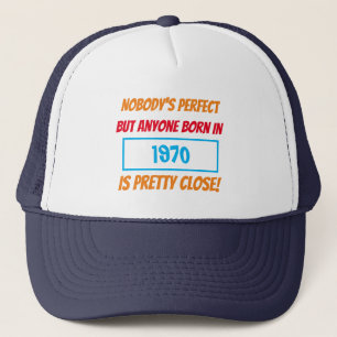 Geburtsjahr Lustig Niemand ist perfekt Geschenk Truckerkappe