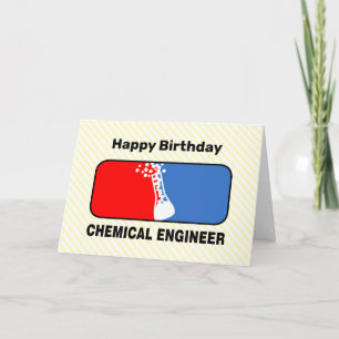 Geburtskarte der Chemieingenieurliga Dankeskarte