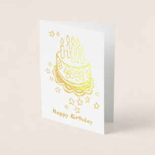 Geburtskarte des Cake Foil Folienkarte