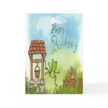 Geburtskarte des Froschs