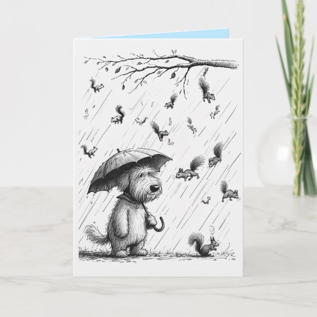 Geburtskarte des Hundes Karte (Vorderseite)