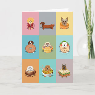 Geburtskarte des Hundes Karte