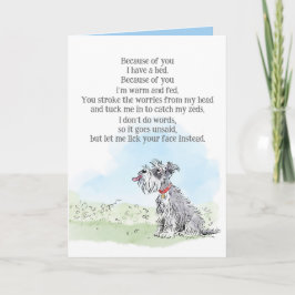 Geburtskarte des Hundes Karte