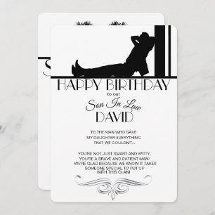 Geburtskarte des Schwiegervaters