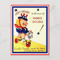 Geburtskarte des Vintagen Militärkindes