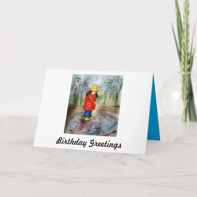 Geburtskarte des Wetters für Enten Karte (Vorderseite)