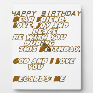 Geburtskarte für einen Christlichen Freund Fotoplatte