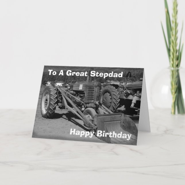 Geburtskarte für Stepdad Karte (Vorderseite)