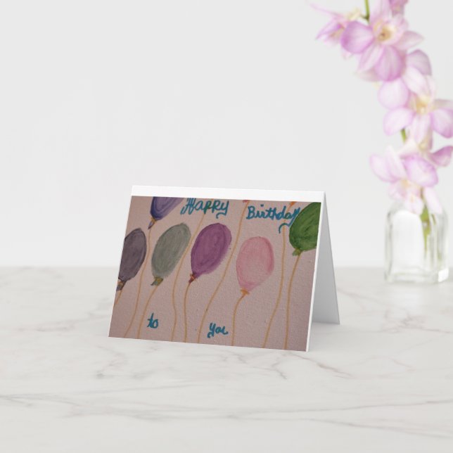 Geburtskarte Karte (Orchidee)