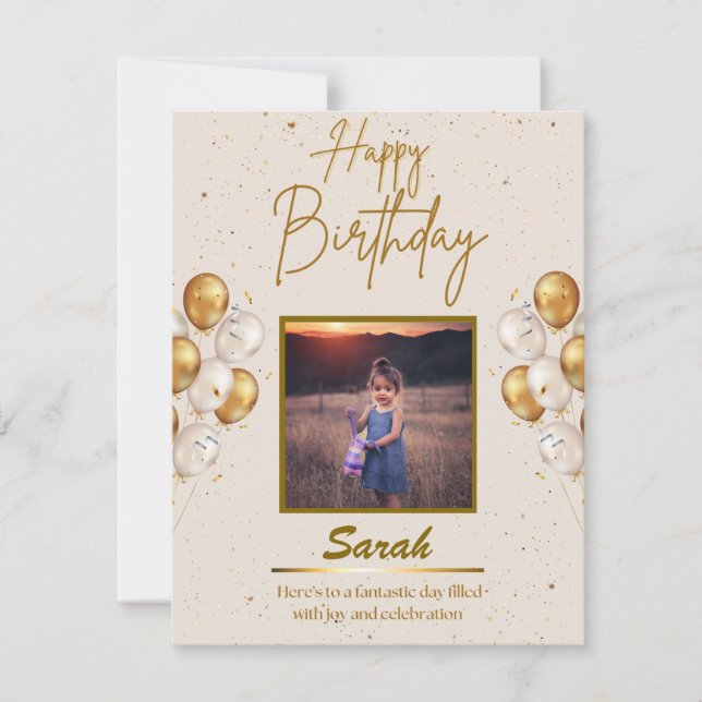 Geburtskarte Mitteilungskarte (Vorderseite)