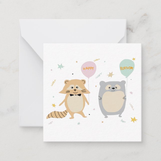 Geburtskarte Mitteilungskarte (Vorderseite)