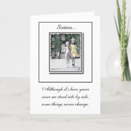 Geburtskarte "Schwestern" Karte