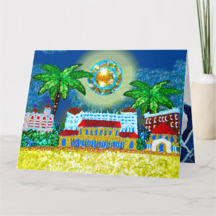 Geburtskarte   Sequin Beach, Sydney Australien Karte