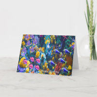 Geburtskarte Tropischer Fisch