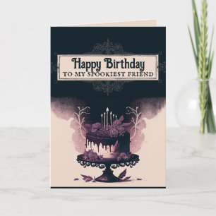 Geburtskarte von Goth - Spooky Birthday Cake Dankeskarte