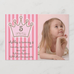 Geburtskarte von Little Princess Einladung