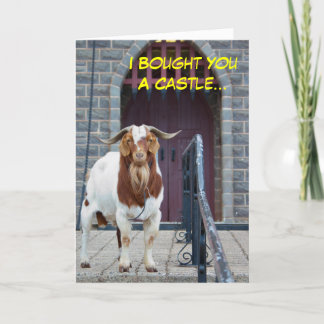 Geburtskarte von Ziege und Burg Karte