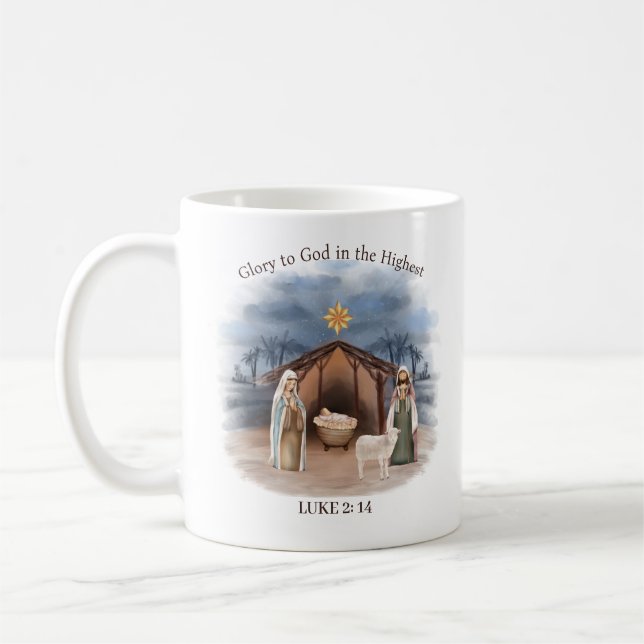 Geburtskirche Name Christlich Weihnachten Kaffeetasse (Links)