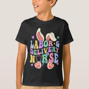 Geburtskrankenschwester-Hase Ld-Schwester Glücklic T-Shirt