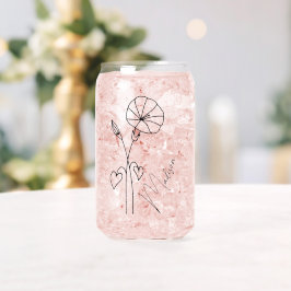 Geburtsmonat Blume August Morning Glory Bridesmaid Dosenglas