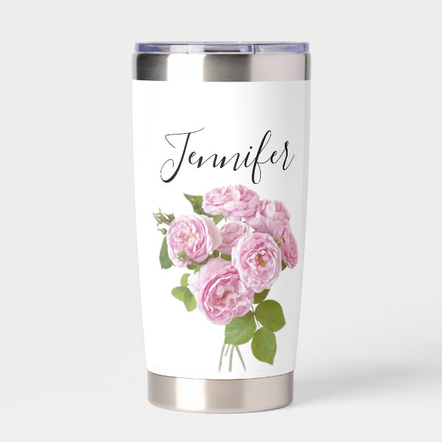 Geburtsmonat Blume Juni - Sie sind - personalisier Thermobecher (Vorderseite)