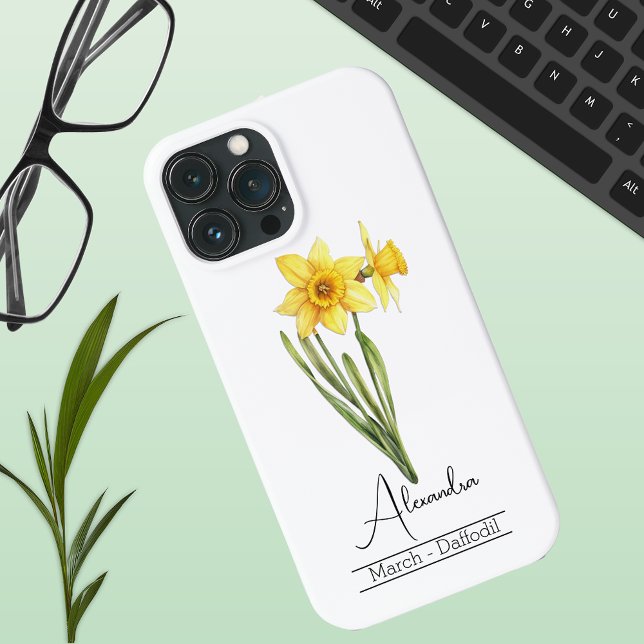 Geburtsmonat Blume März Case-Mate iPhone Hülle (Von Creator hochgeladen)