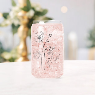 Geburtsmonat Blume Oktober Cosmos Bridesmaid Dosenglas