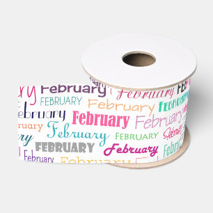 Geburtsmonat Februar Ripsband