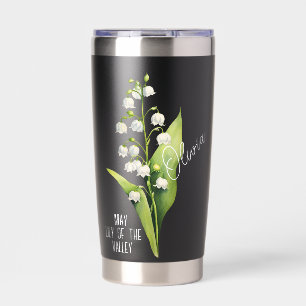 Geburtsmonat Mai Lily des Tales Name Blume Thermobecher
