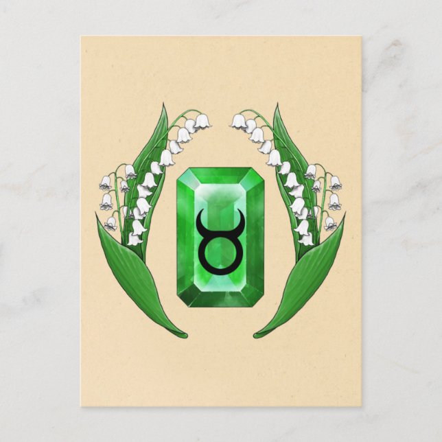Geburtsmonat May Taurus Postkarte (Vorderseite)