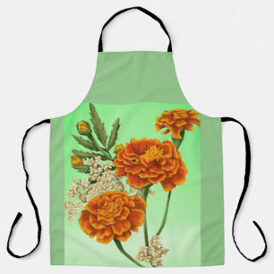 Geburtsmonat Oktober Marigold All-over Print-Schür Schürze