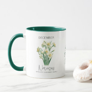 Geburtsmonatsblume Dezember Narzisse Geburtstagsge Tasse