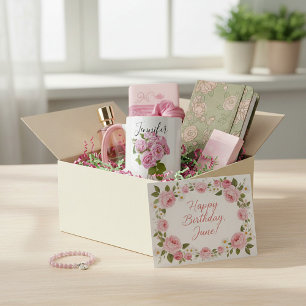 Geburtsmonatsblume - Juni personalisierter Becher Tasse