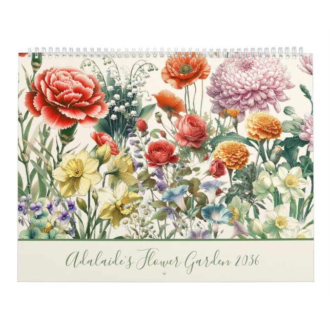 Geburtsmonatsblume Kalender (Titelbild)