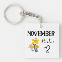 Geburtsmonatskeyring für Mädchen / Frauen