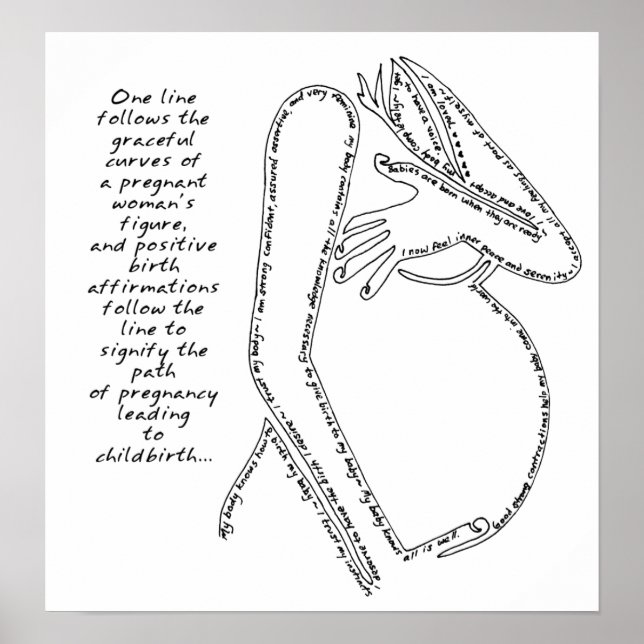 Geburtsnachweis-Poster Poster (Vorne)