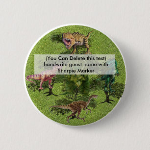 Geburtsname Button Favoriten für Dinosaurier-Party