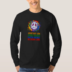 Geburtsort Erde Rasse Menschen gegen Rassisten und T-Shirt
