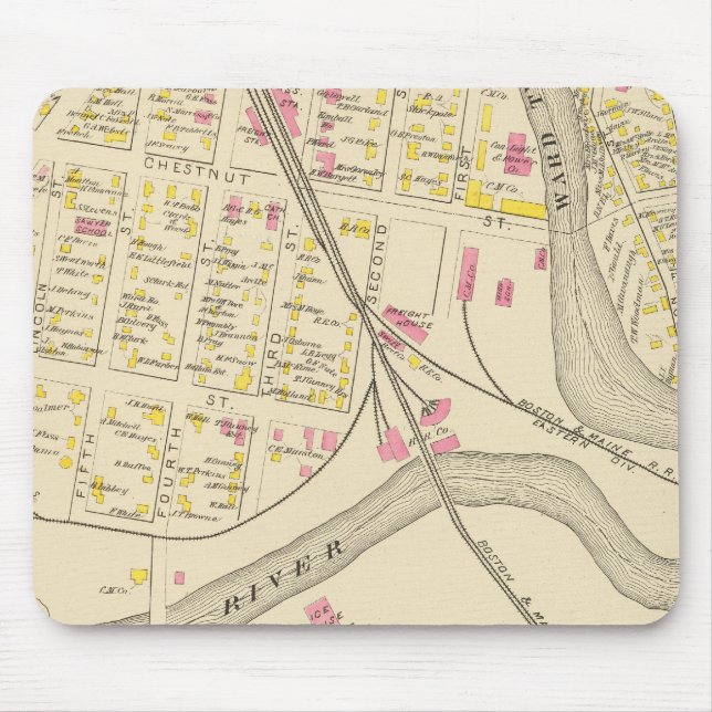 Geburtsort von Dover Ward 2-3 Mousepad (Vorne)