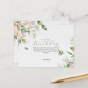 Geburtspostkarte Feiertagspostkarte