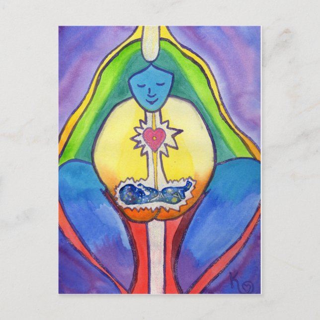 Geburtspostkarte Postkarte (Vorderseite)