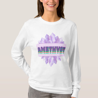 Geburtsstein, Amethyst, Februar, maßgeschneidert, T-Shirt