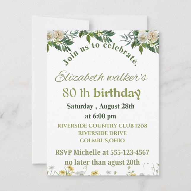 Geburtsstundenbeschwörung Mitteilungskarte (Vorderseite)