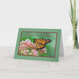 Geburtstag, 102., Monarch Butterfly Card Karte
