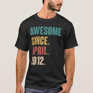 Geburtstag 11. Schmuck April 11 Jahre alt Vintag T-Shirt