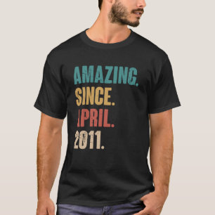 Geburtstag 12. Dekoration Phantastisch seit April T-Shirt