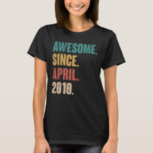 Geburtstag 13. Dekoration 13. April 13 Jahre alter T-Shirt